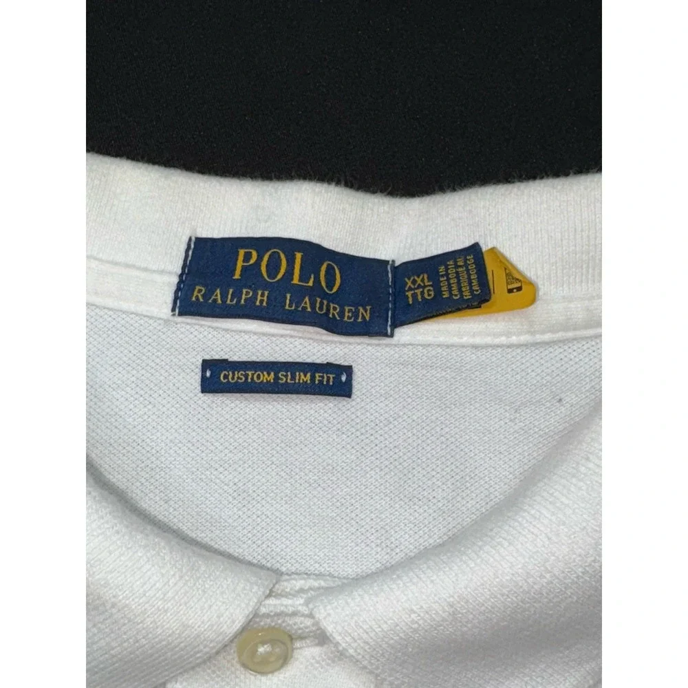 Polo Ralph Lauren Big Pony Polo Men's XXL Embroidered‎ White Shirt